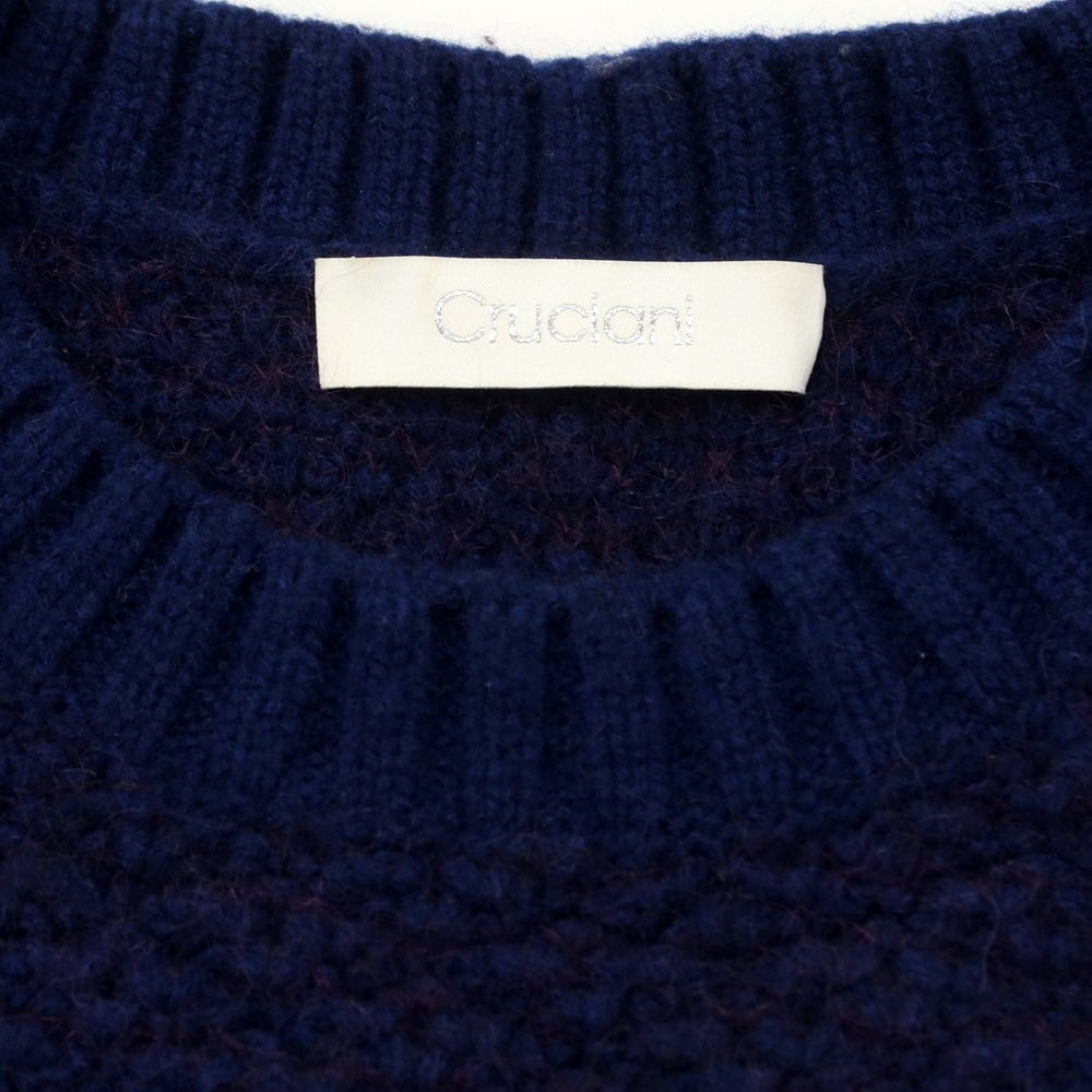 [Used] CRUCIANI Wool nylon crew neck pullover knit navy [Size 46] [NVY] [A/W] [Condition rank B] ​​[Men&