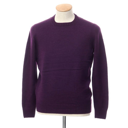 [Used] Drumohr Wool Crew Neck Pullover Knit Purple [Size 46] [PUP] [A/W] [Condition Rank C] [Men&