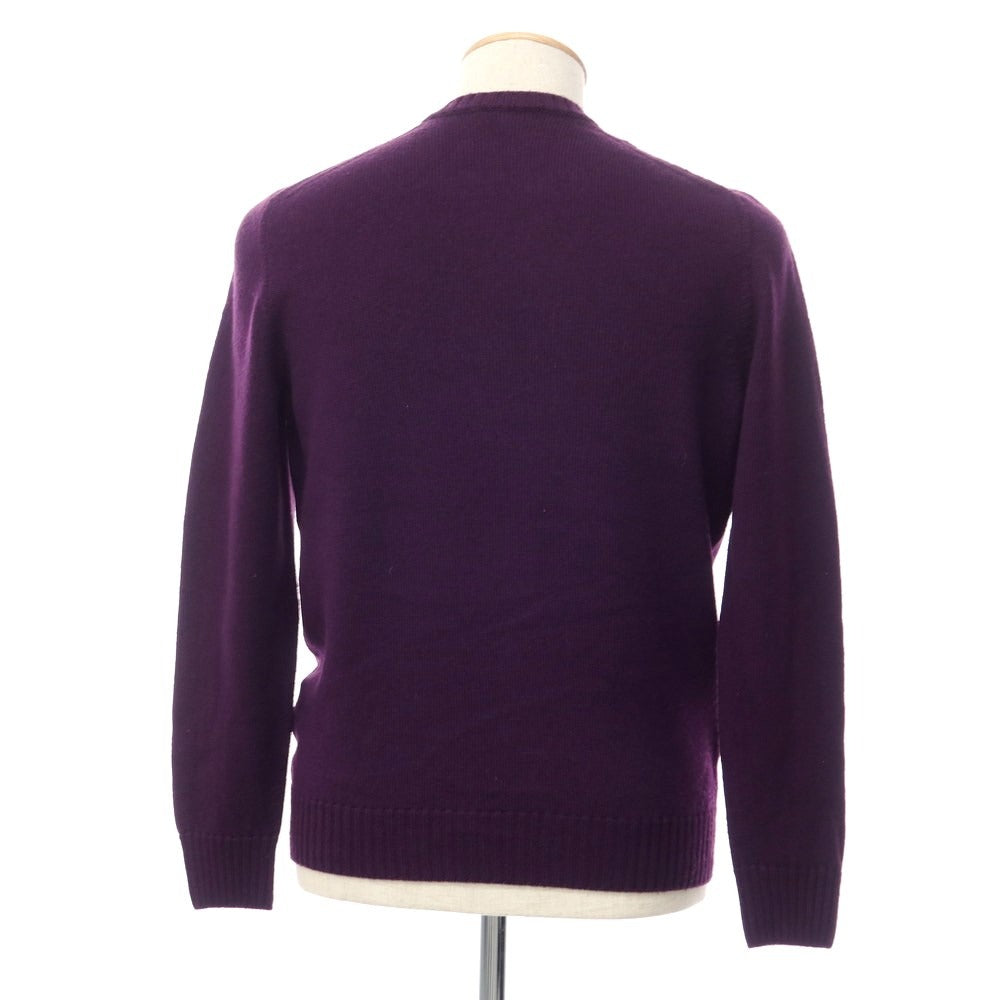 [Used] Drumohr Wool Crew Neck Pullover Knit Purple [Size 46] [PUP] [A/W] [Condition Rank C] [Men&