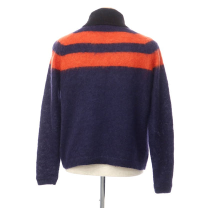 [Used] SASQUATCHfabrix. Mohair silk high neck pullover knit navy x red [Size S] [NVY] [A/W] [Condition rank B] ​​[Men&
