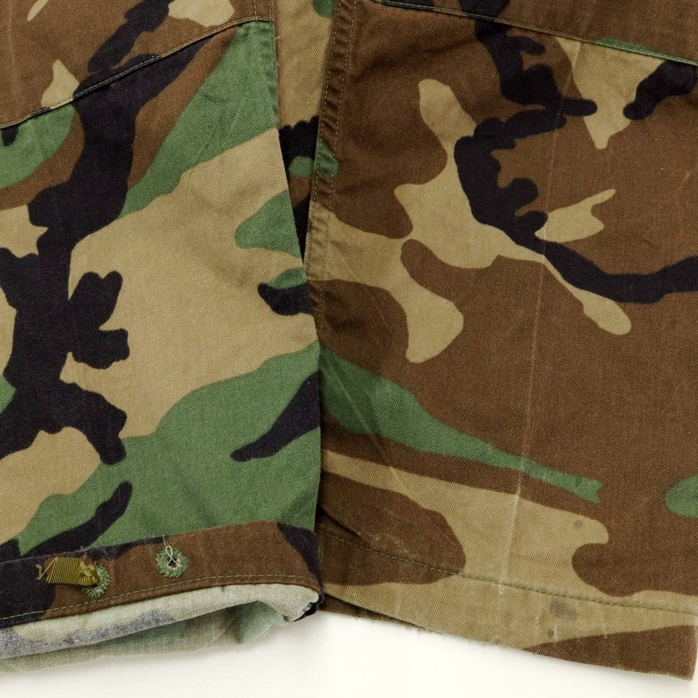【中古】ミリタリー MILITARY コットンナイロン ウッドランドカモフラージュ柄 カーゴパンツ オリーブxブラウン【サイズ31】【GRN】【S/S】【状態ランクC】【メンズ】【769388】
