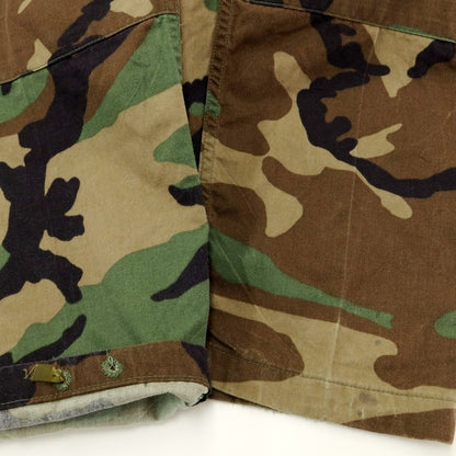 【中古】ミリタリー MILITARY コットンナイロン ウッドランドカモフラージュ柄 カーゴパンツ オリーブxブラウン【サイズ31】【GRN】【S/S】【状態ランクC】【メンズ】【769388】