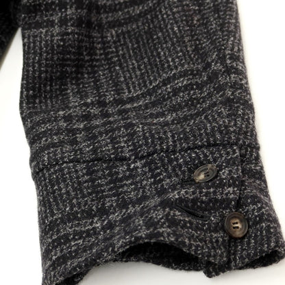 [Used] STILE LATINO Wool Cashmere Check Double Breasted Coat Gray x Black [Size 46] [GRY] [A/W] [Condition Rank B] ​​[Men&