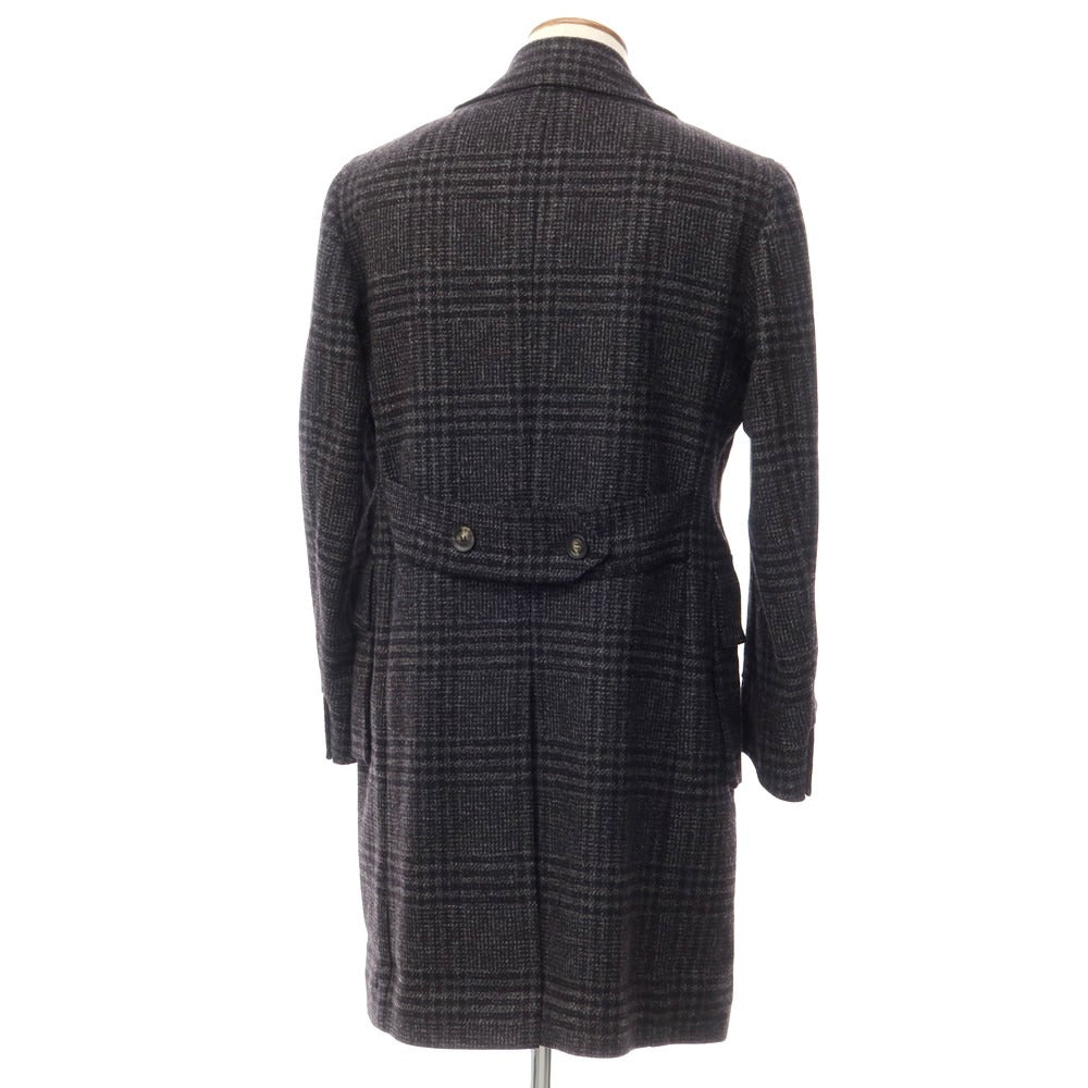 [Used] STILE LATINO Wool Cashmere Check Double Breasted Coat Gray x Black [Size 46] [GRY] [A/W] [Condition Rank B] ​​[Men&