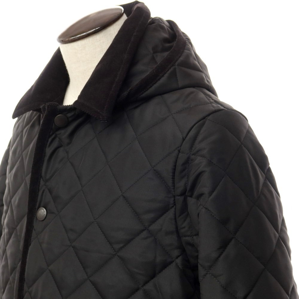 [Used] Traditional Weatherwear URBAN RESEARCH exclusive polyester quilted hooded coat in black [Size 40] [BLK] [A/W] [Condition Rank A] [Men&