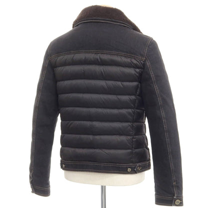 [Used] MOORER MONDOR-FUR Denim Polyester Down Jacket Black [Size 44] [BLK] [A/W] [Condition Rank B] ​​[Men&