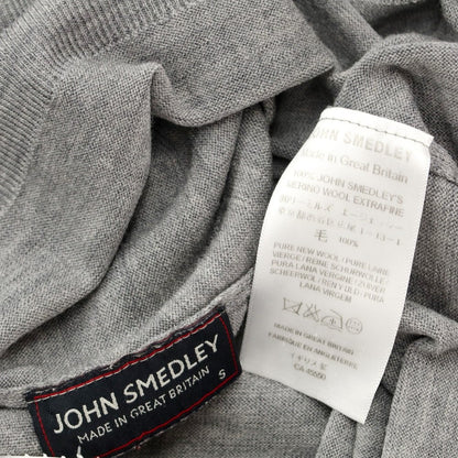 [Used] John Smedley Wool Turtleneck Pullover Knit Light Gray [Size S] [GRY] [A/W] [Condition Rank C] [Men&