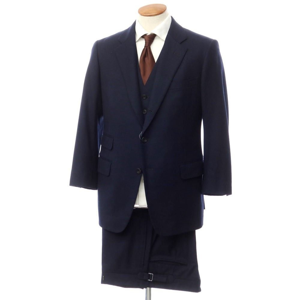 [Used] Batak House Cut Wool 3-piece 3B Set-up Suit Navy [Size not specified (approximately M)] [NVY] [A/W] [Condition Rank C] [Men&