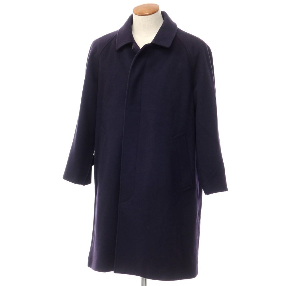 【中古】バタクハウスカット batak house cut ウール系 ステンカラーコート ネイビー【サイズ表記なし(M位)】【NVY】【A/W】【状態ランクC】【メンズ】【768979】