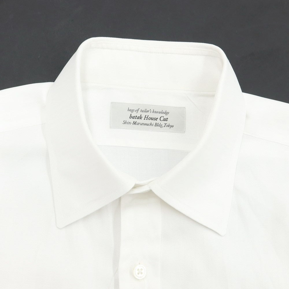 【中古】バタクハウスカット batak house cut トーマスメイソン ドレスシャツ
 ホワイト【サイズ表記なし（M位）】【WHT】【S/S/A/W】【状態ランクB】【メンズ】
【769476】 BPD