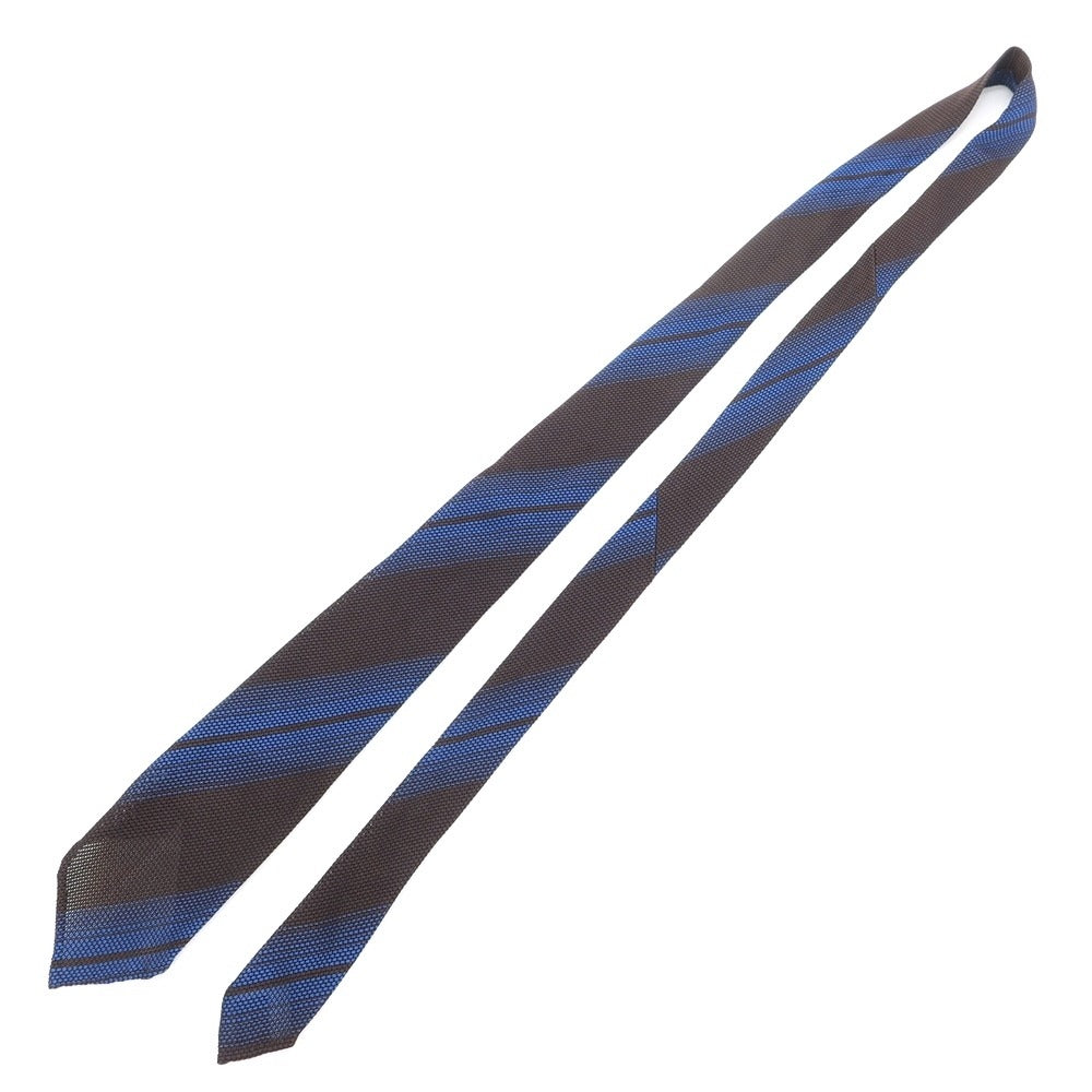 [Used] Atto Vannucci Striped Fresco Sette Pieghe Tie Brown x Blue [Size -] [BRW] [S/S] [Condition Rank B] ​​[Men&