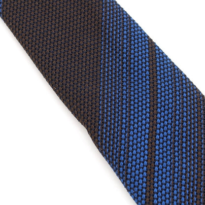 [Used] Atto Vannucci Striped Fresco Sette Pieghe Tie Brown x Blue [Size -] [BRW] [S/S] [Condition Rank B] ​​[Men&