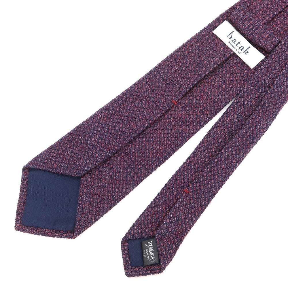 【中古】バタクハウスカット batak house cut 無地ネクタイ
 ダークレッドxネイビー【サイズ－】【RED】【S/S/A/W】【状態ランクB】【メンズ】
【769372】