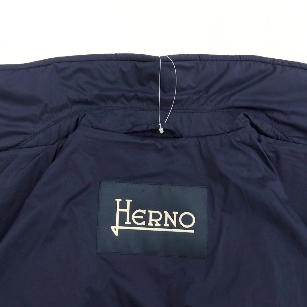 [Used] Herno Stretch Nylon Coach Jacket, Padded Blouson, Navy [Size 52] [NVY] [A/W] [Condition Rank B] ​​[Men&