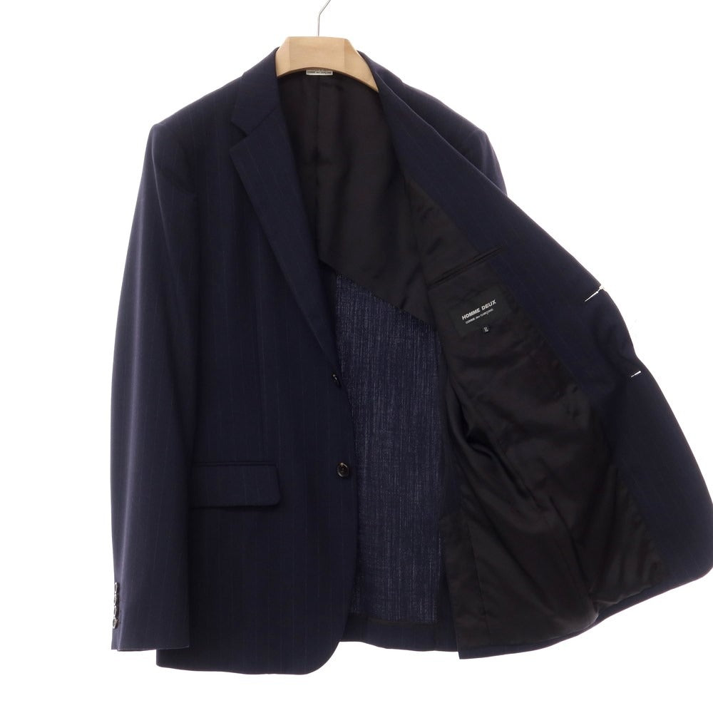 [Used] COMME des GARCONS HOMME DEUX 2022 Autumn/Winter Wool Polyester Tailored Jacket Navy x Light Gray [Size XL] [NVY] [A/W] [Condition Rank A] [Men&