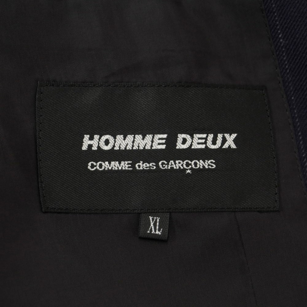 [Used] COMME des GARCONS HOMME DEUX 2022 Autumn/Winter Wool Polyester Tailored Jacket Navy x Light Gray [Size XL] [NVY] [A/W] [Condition Rank A] [Men&