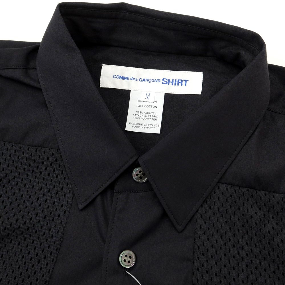 【中古】コムデギャルソンシャツ COMME des GARCONS SHIRT 2022年秋冬 カジュアルシャツ
 ブラック【サイズM】【BLK】【S/S/A/W】【状態ランクA】【メンズ】
【769476】[EPD]