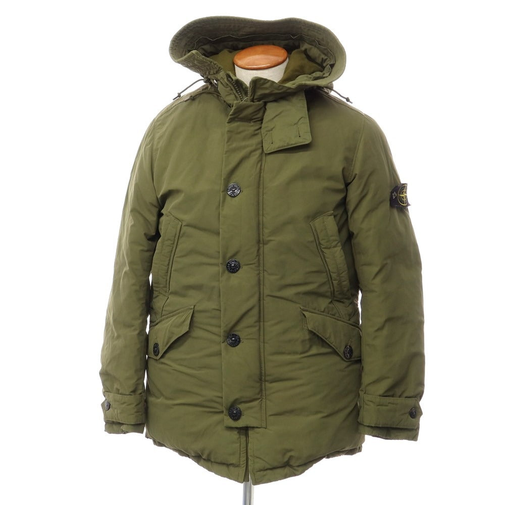 【中古】ストーンアイランド STONE ISLAND ポリエステルナイロン ダウンコート オリーブ【サイズM】【GRN】【A/W】【状態ランクB】【メンズ】【768978】