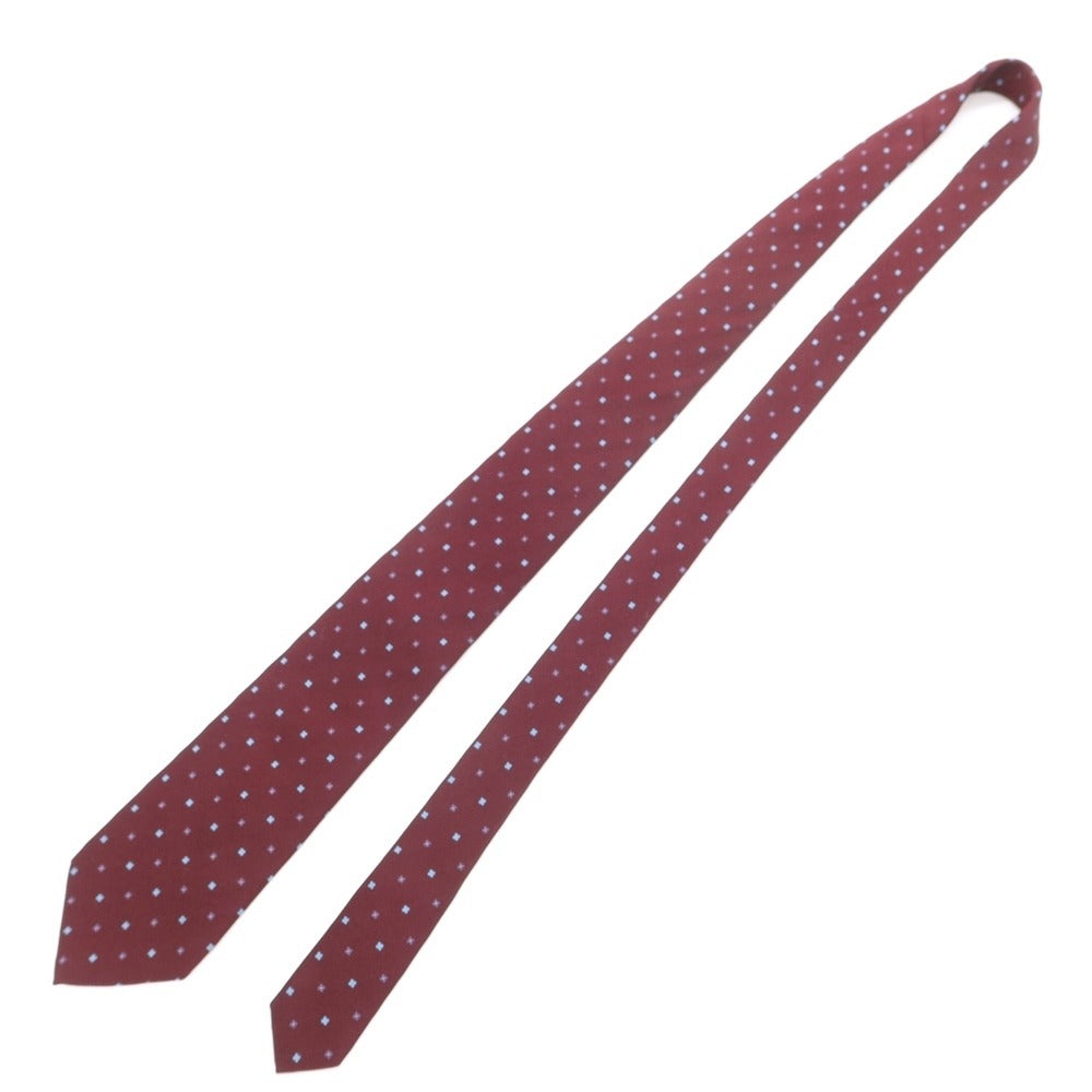 [Used] Azabu Tailor small pattern necktie
 Bordeaux [RED] [S/S/A/W] [Condition Rank B] ​​[Men&
