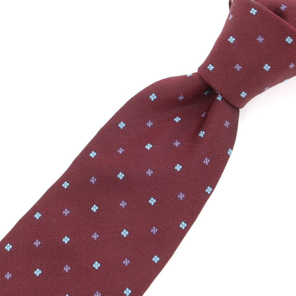 【中古】アザブテーラー azabu tailor 小紋柄ネクタイ
 ボルドー【RED】【S/S/A/W】【状態ランクB】【メンズ】
【769371】