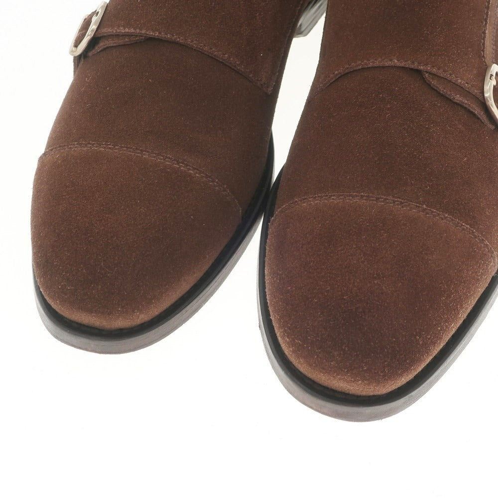 [Used] DOUCALS Suede Double Monk Dress Shoes Brown [Size 39 1/2] [BRW] [S/S/A/W] [Condition Rank B] ​​[Men&