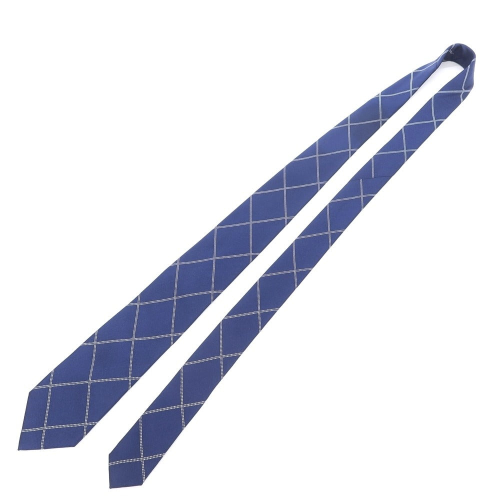 【中古】ビームスハート BEAMS HEART チェック柄ネクタイ
 ネイビーxホワイト【NVY】【S/S/A/W】【状態ランクC】【メンズ】
【769370】
