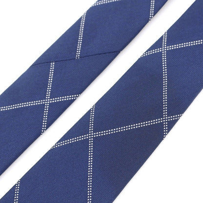 【中古】ビームスハート BEAMS HEART チェック柄ネクタイ
 ネイビーxホワイト【NVY】【S/S/A/W】【状態ランクC】【メンズ】
【769370】