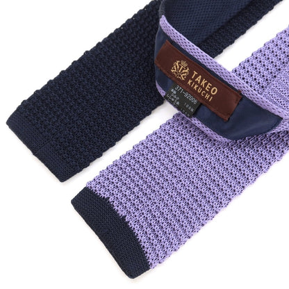 【中古】タケオキクチ TAKEO KIKUCHI ニットタイ
 ネイビーxラベンダー【NVY】【S/S/A/W】【状態ランクB】【メンズ】
【769370】