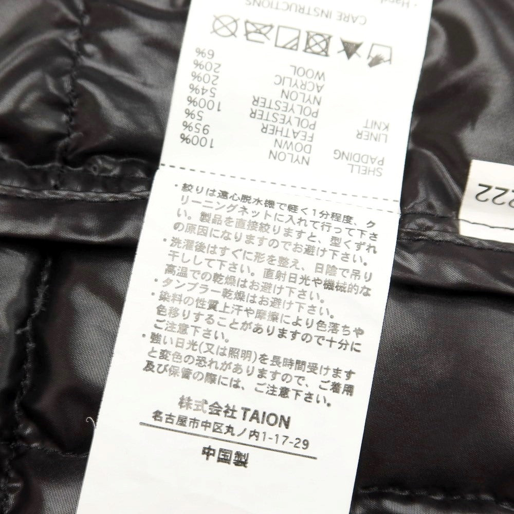 [Used] TAION Mid-gauge knit down jacket, black [Size M] [BLK] [A/W] [Condition rank B] ​​[Men&