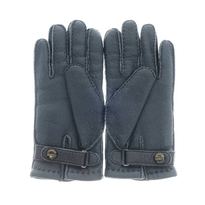 [Used] Dents Peccary Cashmere Lined Gloves Navy Blue [Size 7 1/2] [NVY] [A/W] [Condition Rank A] [Men&
