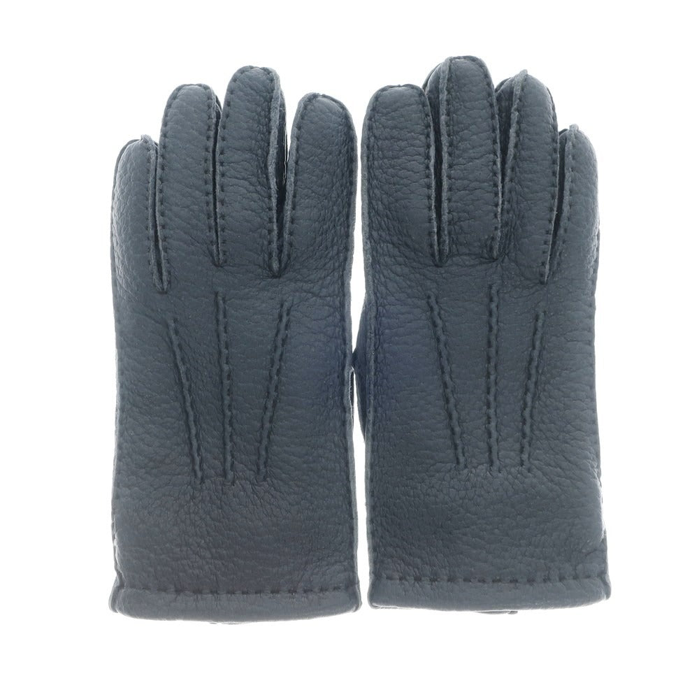 [Used] Dents Peccary Cashmere Lined Gloves Navy Blue [Size 7 1/2] [NVY] [A/W] [Condition Rank A] [Men&