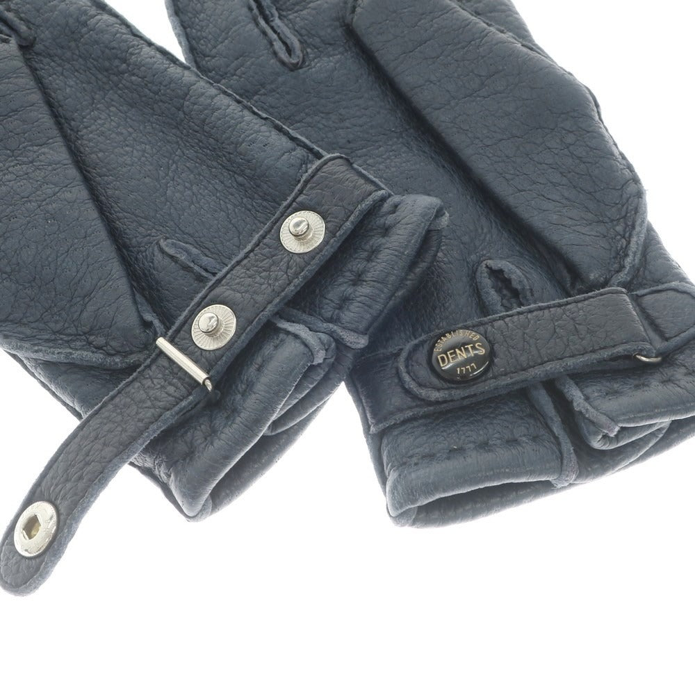 [Used] Dents Peccary Cashmere Lined Gloves Navy Blue [Size 7 1/2] [NVY] [A/W] [Condition Rank A] [Men&