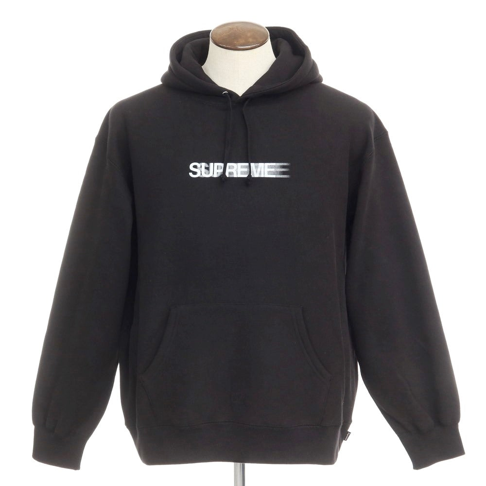 [Used] Supreme 2023 Spring/Summer Motion Logo Hooded Sweatshirt
 Black [Size L] [BLK] [A/W] [Condition Rank B] ​​[Men&