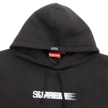 [Used] Supreme 2023 Spring/Summer Motion Logo Hooded Sweatshirt
 Black [Size L] [BLK] [A/W] [Condition Rank B] ​​[Men&