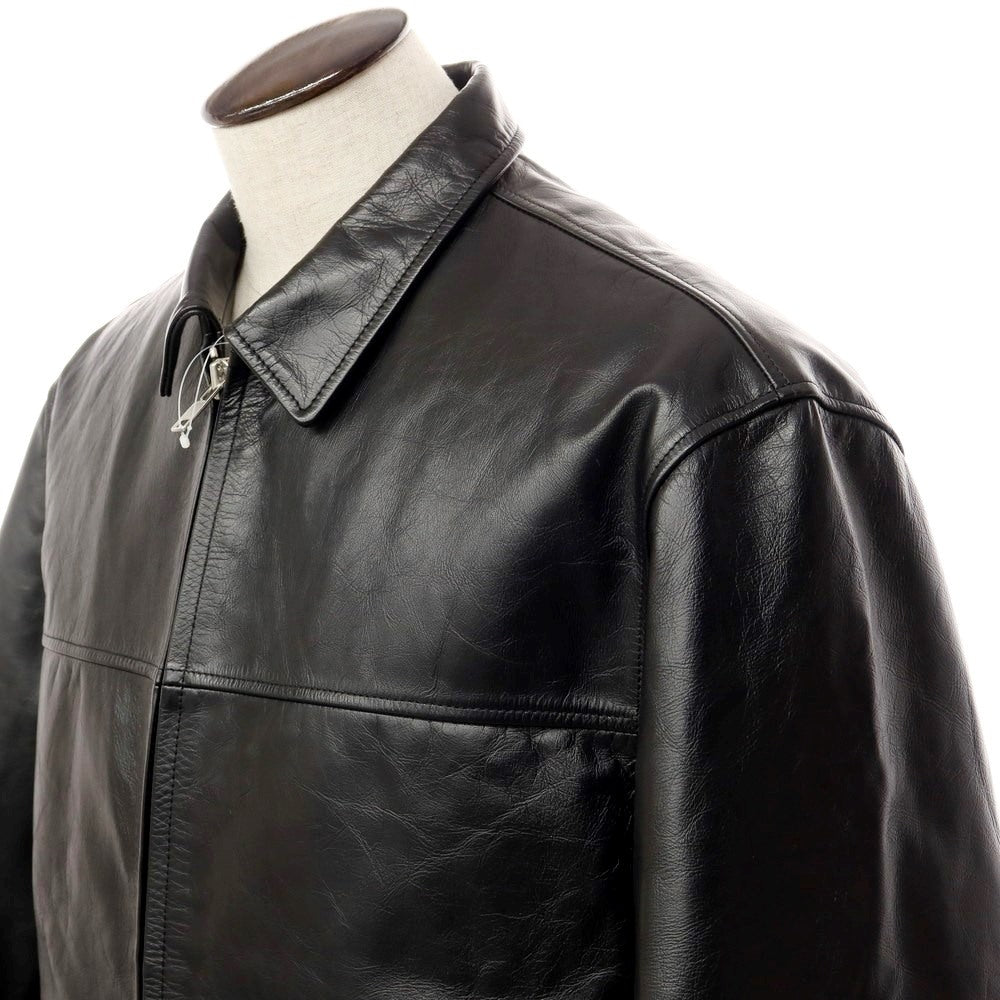 【中古】シュプリーム Supreme 2020年秋冬 Yohji Yamamoto Leather Work Jacket レザーブルゾン ブラック【サイズL】【BLK】【A/W】【状態ランクA】【メンズ】【769384】