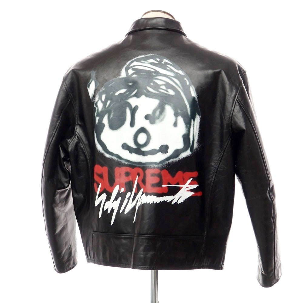 [Used] Supreme 2020 Autumn/Winter Yohji Yamamoto Leather Work Jacket Leather Blouson Black [Size L] [BLK] [A/W] [Condition Rank A] [Men&