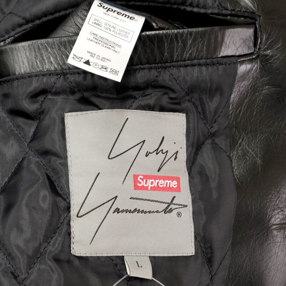[Used] Supreme 2020 Autumn/Winter Yohji Yamamoto Leather Work Jacket Leather Blouson Black [Size L] [BLK] [A/W] [Condition Rank A] [Men&