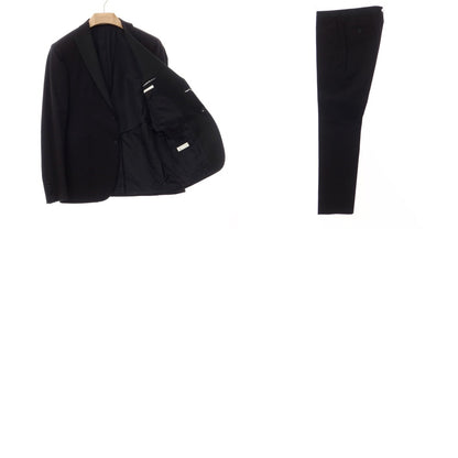 [Used] TAGLIATORE Cotton 2B Set-up Suit Black [Size 46] [BLK] [S/S] [Condition Rank B] ​​[Men&