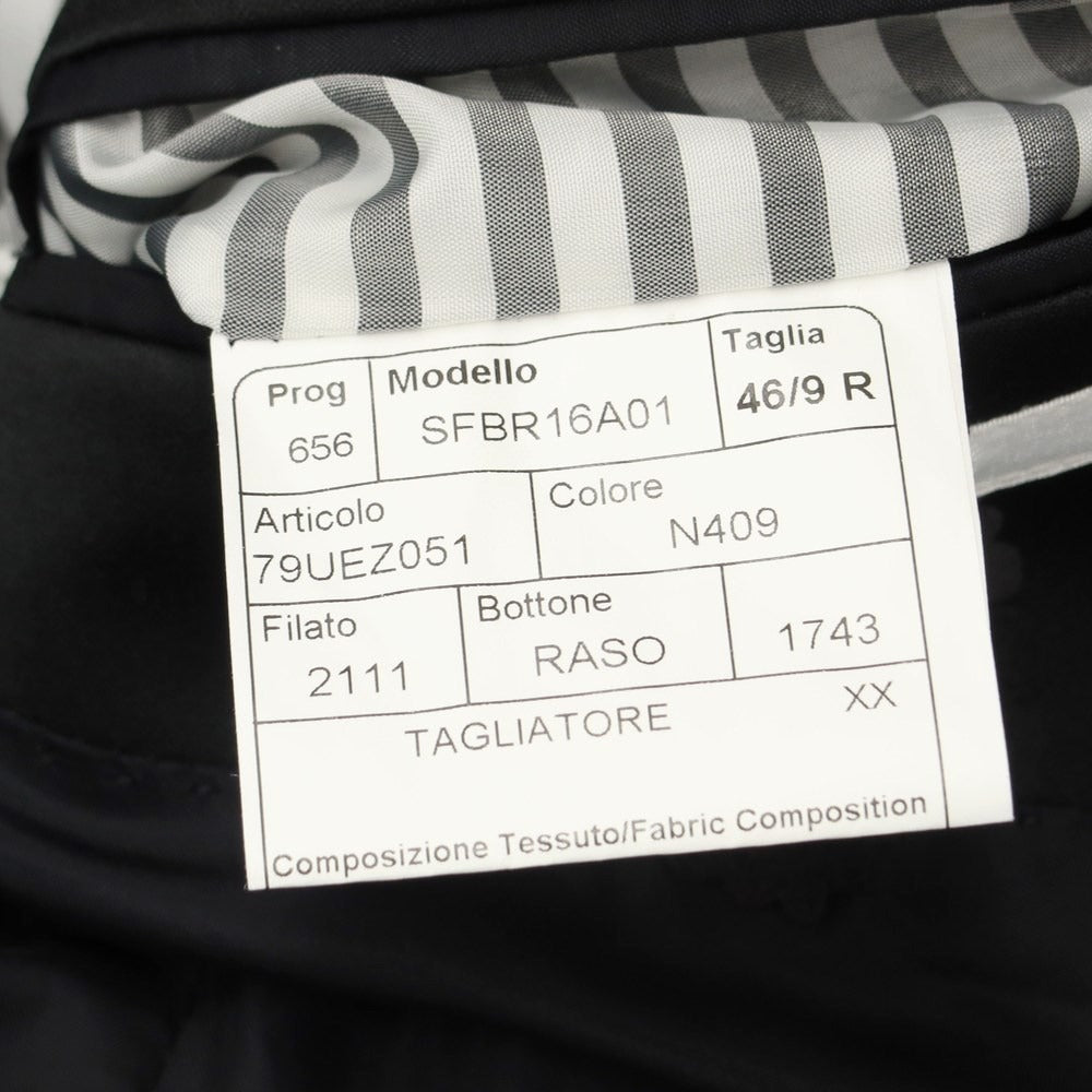 [Used] TAGLIATORE Cotton 2B Set-up Suit Black [Size 46] [BLK] [S/S] [Condition Rank B] ​​[Men&