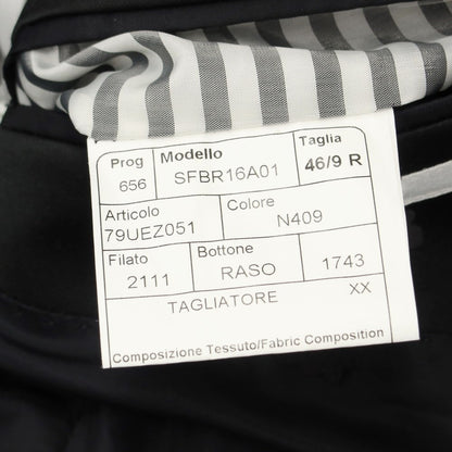 [Used] TAGLIATORE Cotton 2B Set-up Suit Black [Size 46] [BLK] [S/S] [Condition Rank B] ​​[Men&