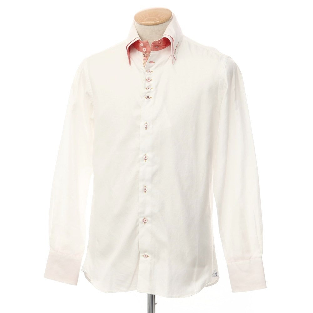 [Used] Vittorio Marchesi Cotton Button-down Casual Shirt White [Size 37] [WHT] [S/S/A/W] [Condition Rank C] [Men&