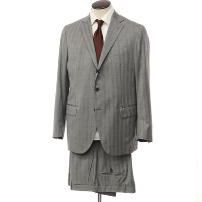 [Used] [Unused] GAiOLA Wool Herringbone 3B Set-up Suit Gray [Size 52] [GRY] [S/S/A/W] [Condition Rank S] [Men&