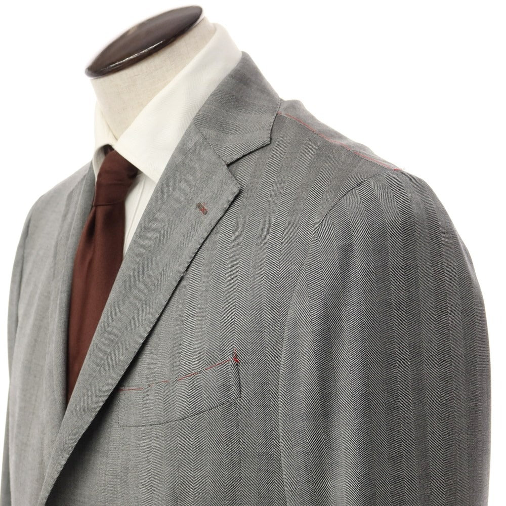 [Used] [Unused] GAiOLA Wool Herringbone 3B Set-up Suit Gray [Size 52] [GRY] [S/S/A/W] [Condition Rank S] [Men&