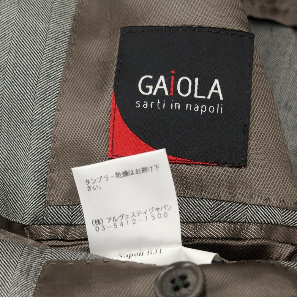 [Used] [Unused] GAiOLA Wool Herringbone 3B Set-up Suit Gray [Size 52] [GRY] [S/S/A/W] [Condition Rank S] [Men&