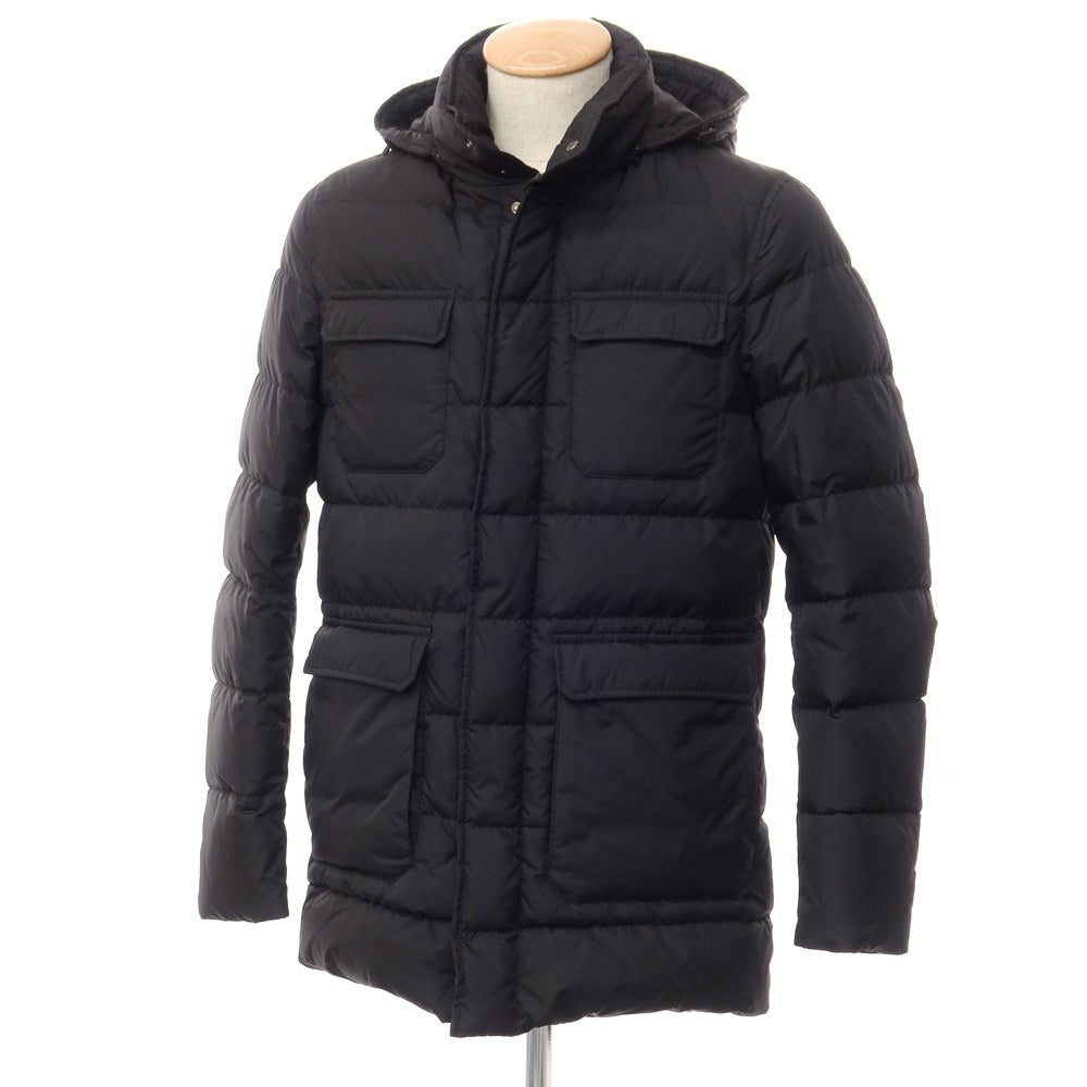 【中古】ヘルノ Herno ナイロン ダウンジャケット ネイビー【サイズ44】【NVY】【A/W】【状態ランクC】【メンズ】【768978】