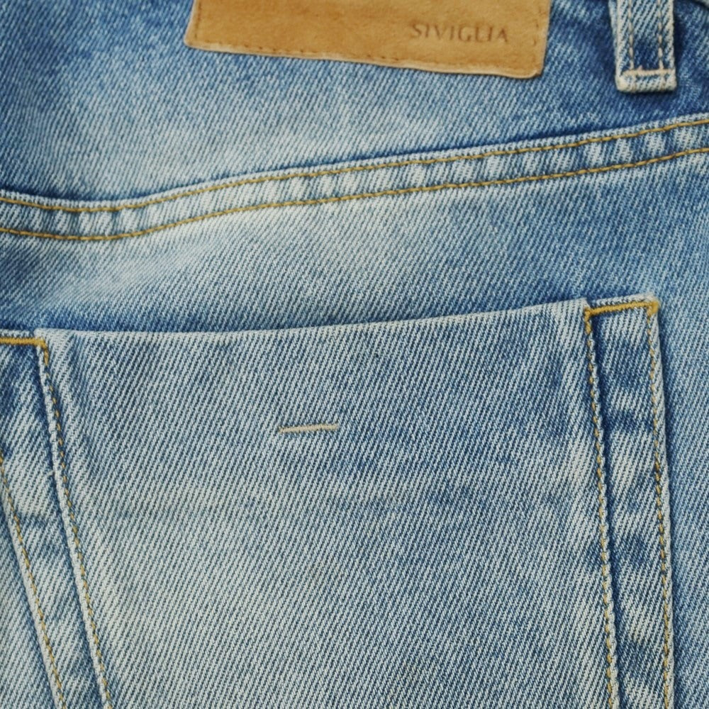【中古】シビリア SIVIGLIA リペア加工 デニムパンツ ジーンズ ブルー【サイズ30】【BLU】【S/S/A/W】【状態ランクB】【メンズ】【769373】