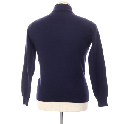 [Used] Alessandro Luppi wool cashmere high neck pullover knit navy [size 44] [NVY] [A/W] [Condition rank C] [Men&