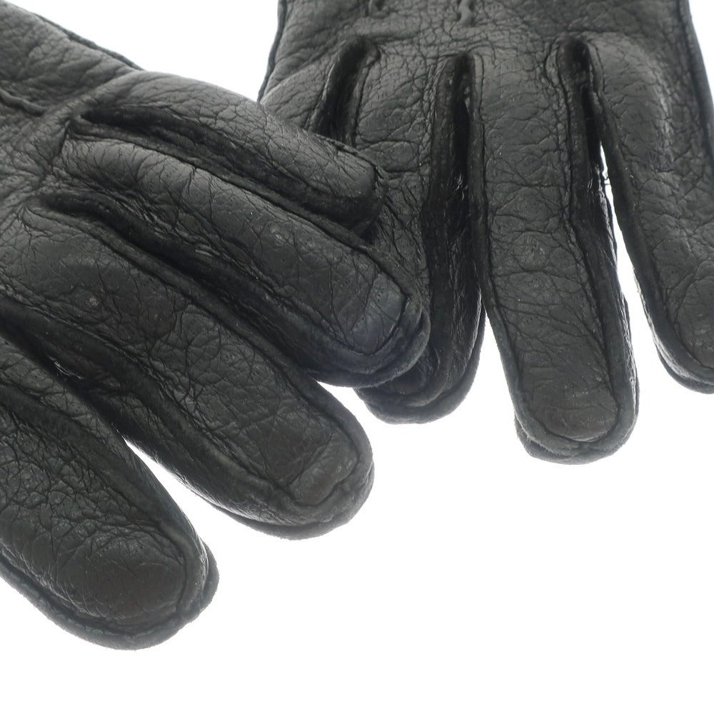 [Used] Dents Peccary Cashmere Lined Gloves Black [Size 7 1/2] [BLK] [A/W] [Condition Rank B] ​​[Men&