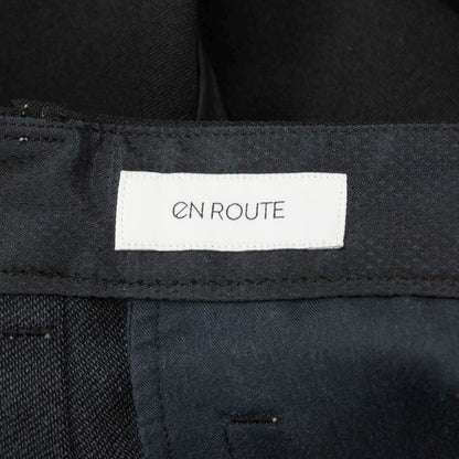 [Used] EN ROUTE Polyester Cotton Jersey Slacks Pants Black [Size 2] [BLK] [S/S] [Condition Rank B] ​​[Men&