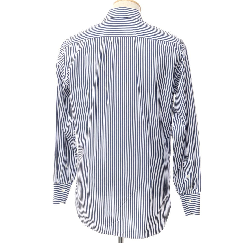 【中古】フランコミヌッチ franco minucci EIGHTMILLION別注 ドレスシャツ
 ホワイトxネイビー【サイズ37】【NVY】【S/S/A/W】【状態ランクC】【メンズ】
【769396】 BPD